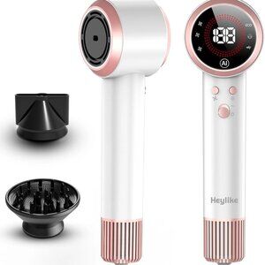 Hair Dryer, AI Smart 160000 RPM High-Speed Brushless Motor Plasma Ion AI Blow...